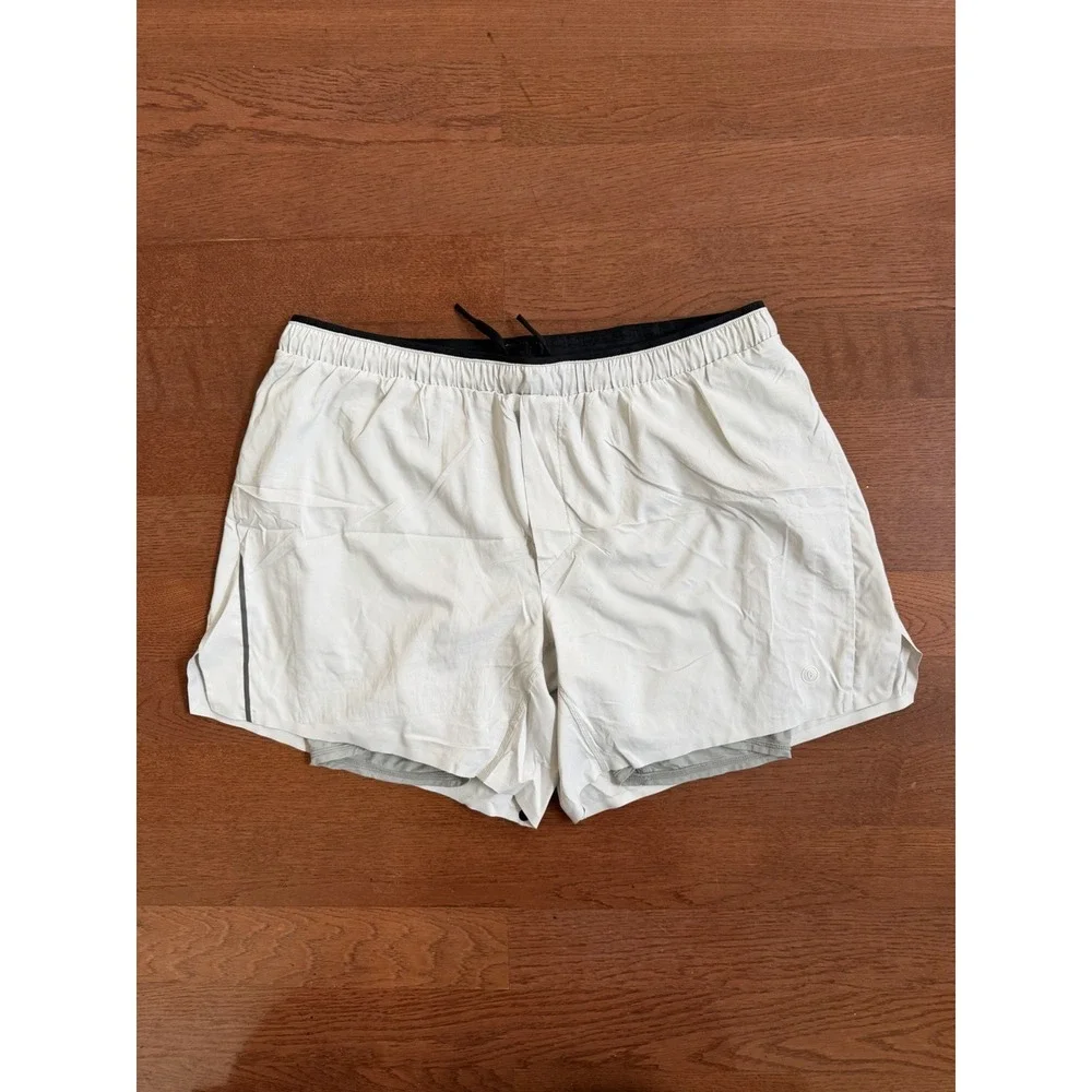 Ciele Athletics Men's Running Shorts XLarge Beige Lightweight Athletic Shorts